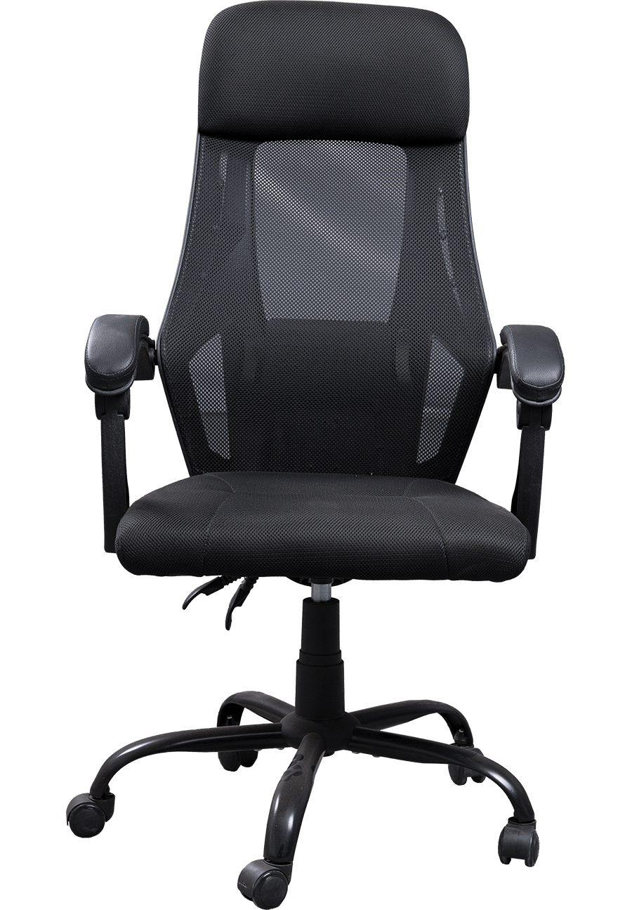 Silla de trabajo ergonómica del personal de la tela de la silla de la oficina de la malla del respaldo alto ajustable del eslabón giratorio de 360 ​​grados