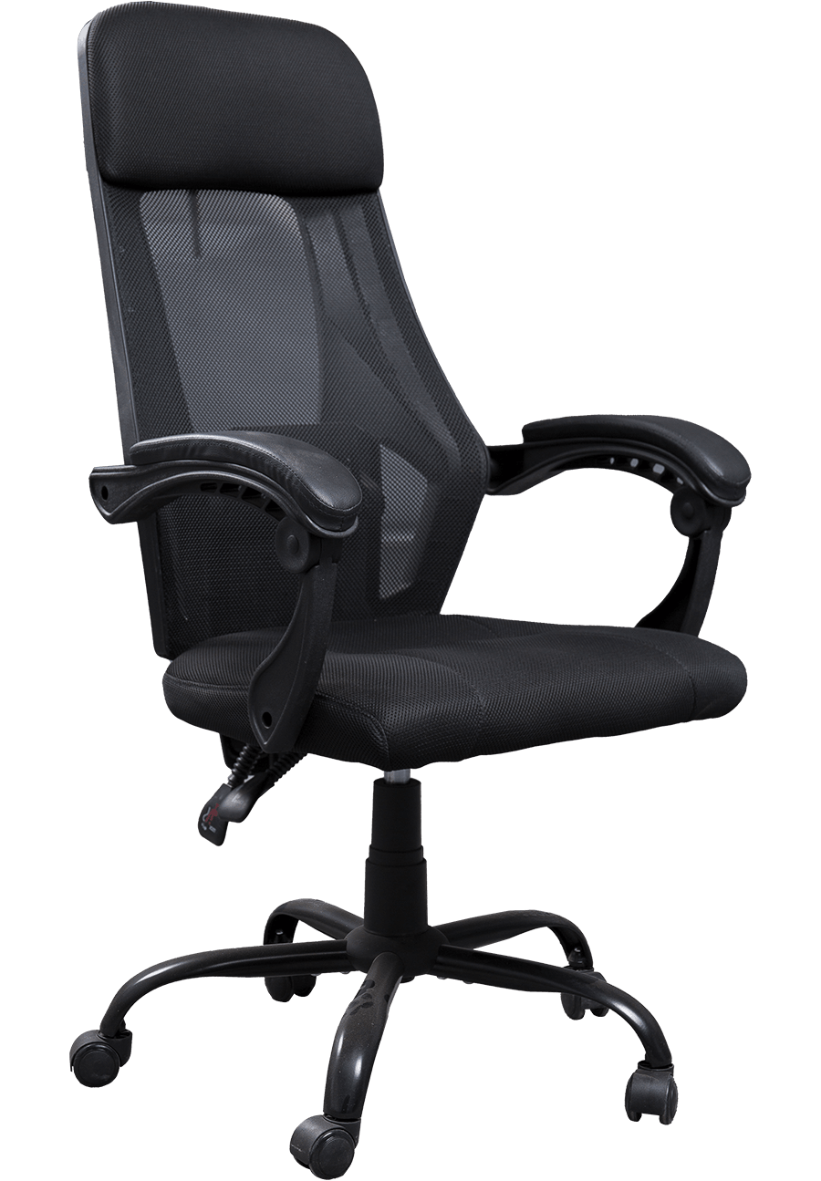 Silla de trabajo ergonómica del personal de la tela de la silla de la oficina de la malla del respaldo alto ajustable del eslabón giratorio de 360 ​​grados details