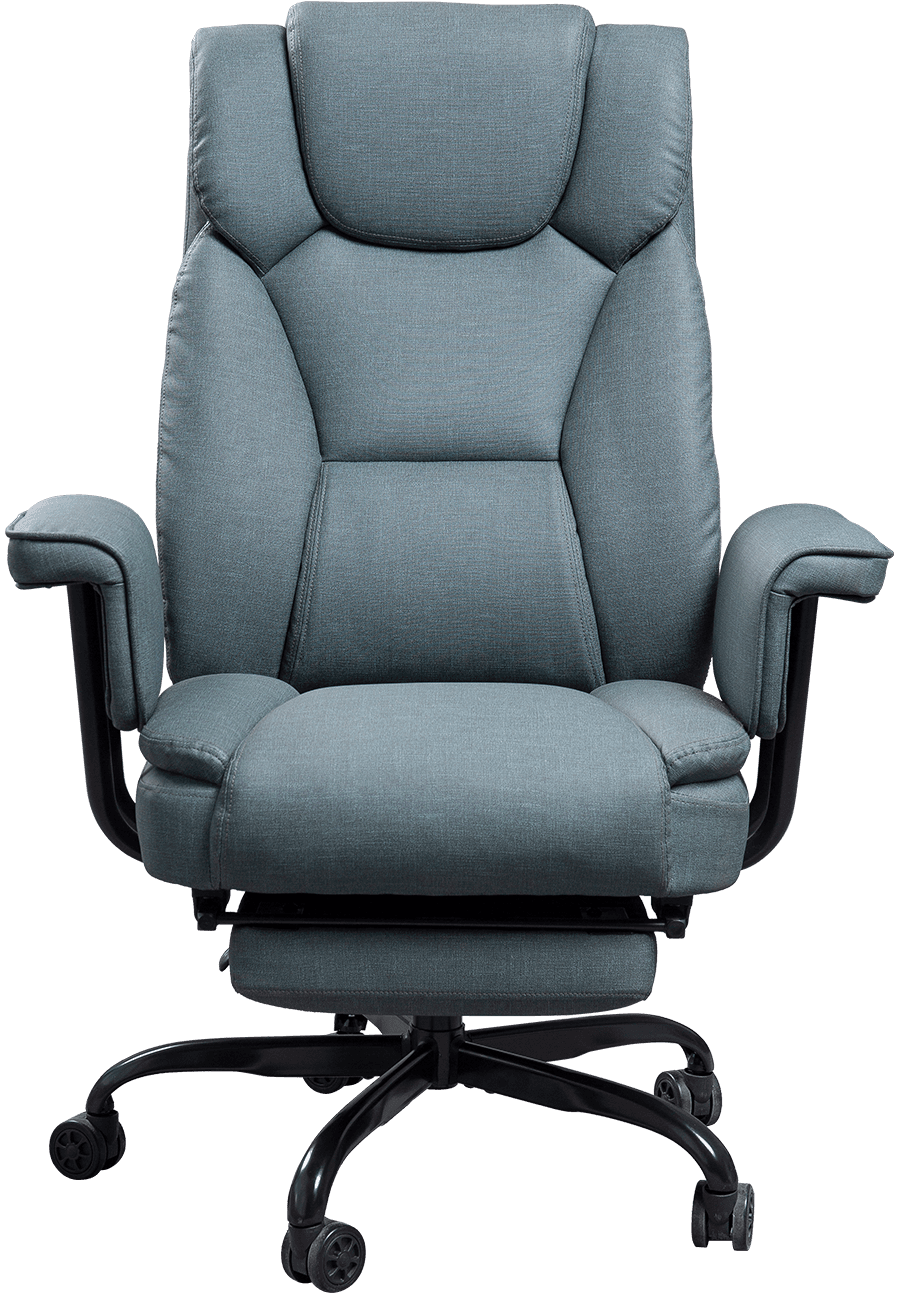 Silla ejecutiva de Boss del recliner lleno de los apoyabrazos de la silla de la tela de la tecnología cómoda única con el reposapiés