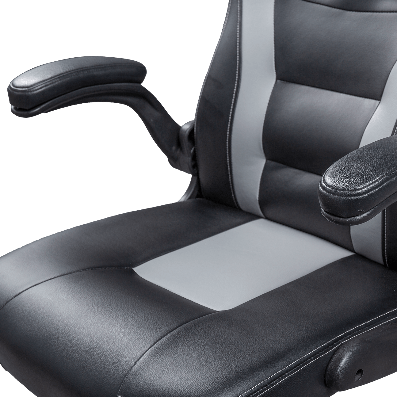 La PU de cuero calentada moderna del asiento de coche acolchó la silla de la oficina del ordenador de los apoyabrazos que competía con la silla del juego de Seat details