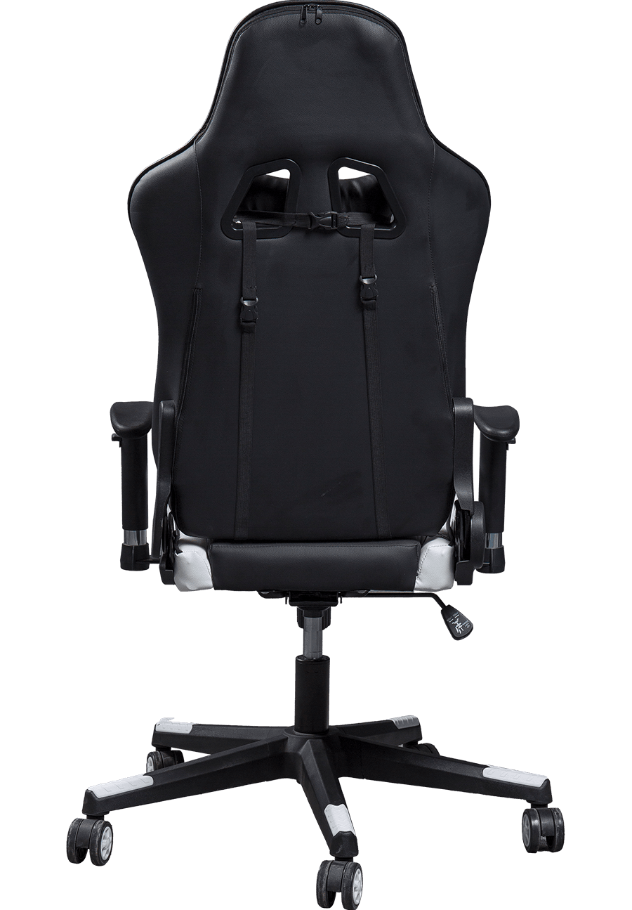 Silla para juegos ergonómica personalizada multifunción con soporte Lumbar, silla para juegos con mensajes ajustables de cuero PU de estilo automovilístico details