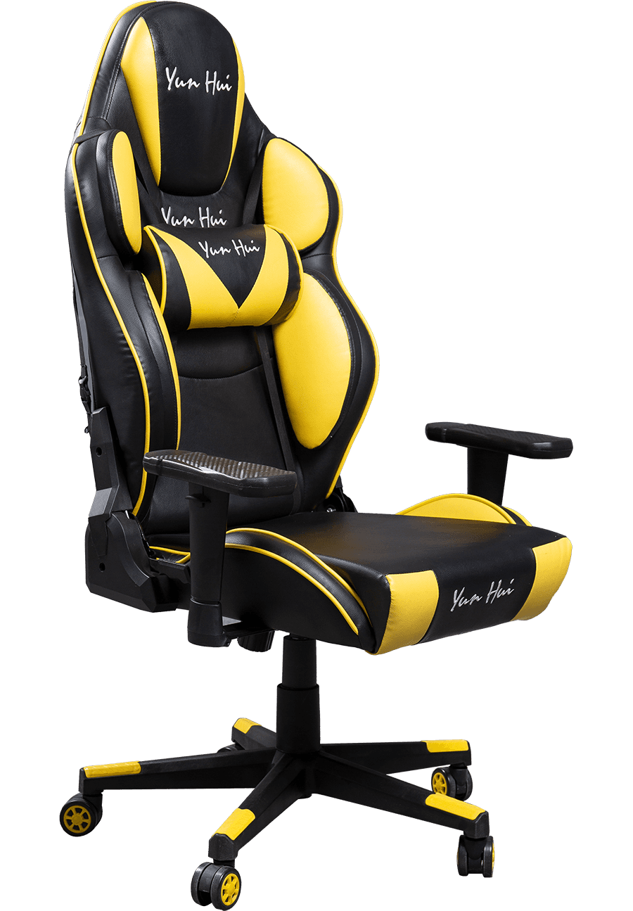 Silla de juegos de estilo abeja de talla grande, silla de juegos de ordenador con reposabrazos ajustable 3D para ordenador PC Gmaer details