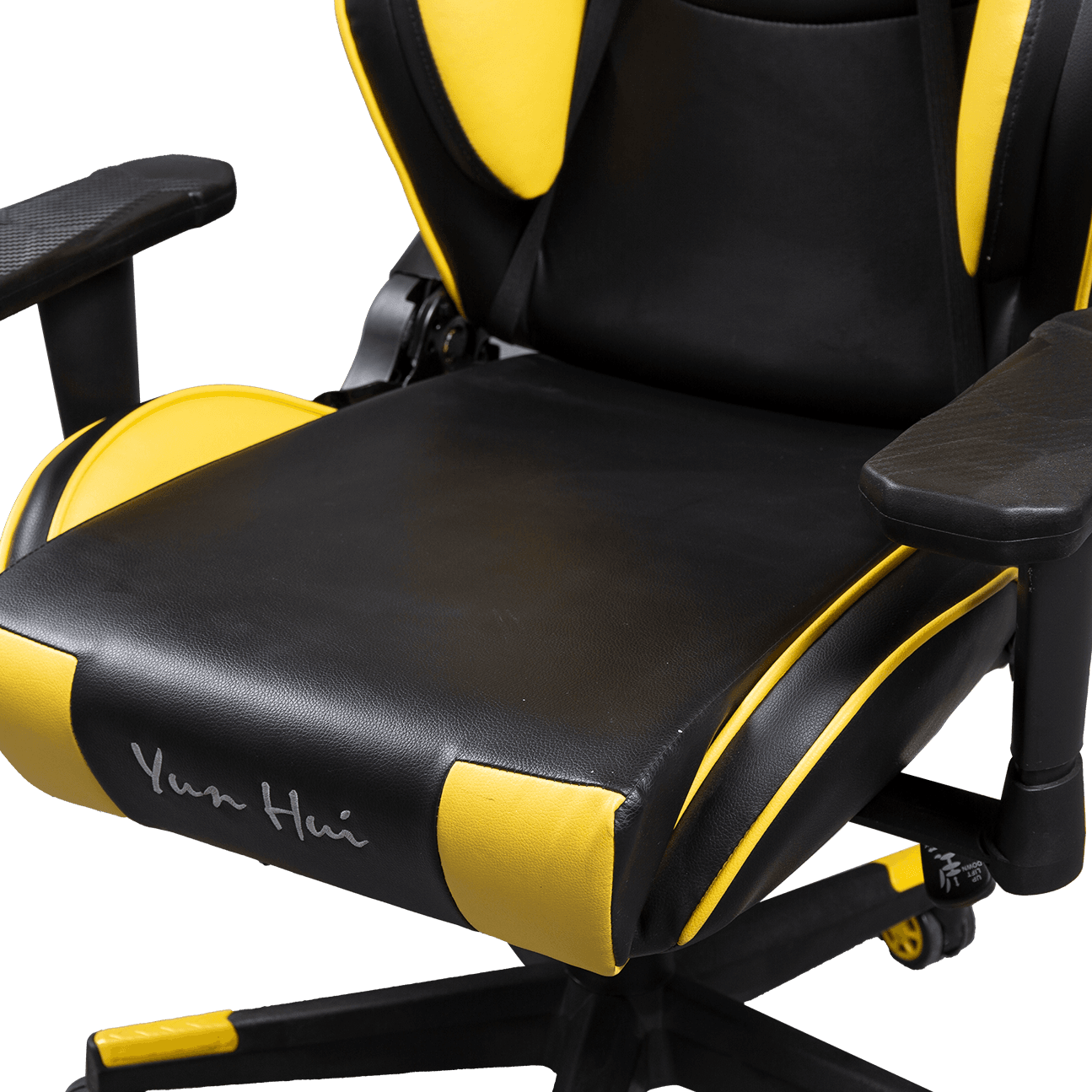 Silla de juegos de estilo abeja de talla grande, silla de juegos de ordenador con reposabrazos ajustable 3D para ordenador PC Gmaer details