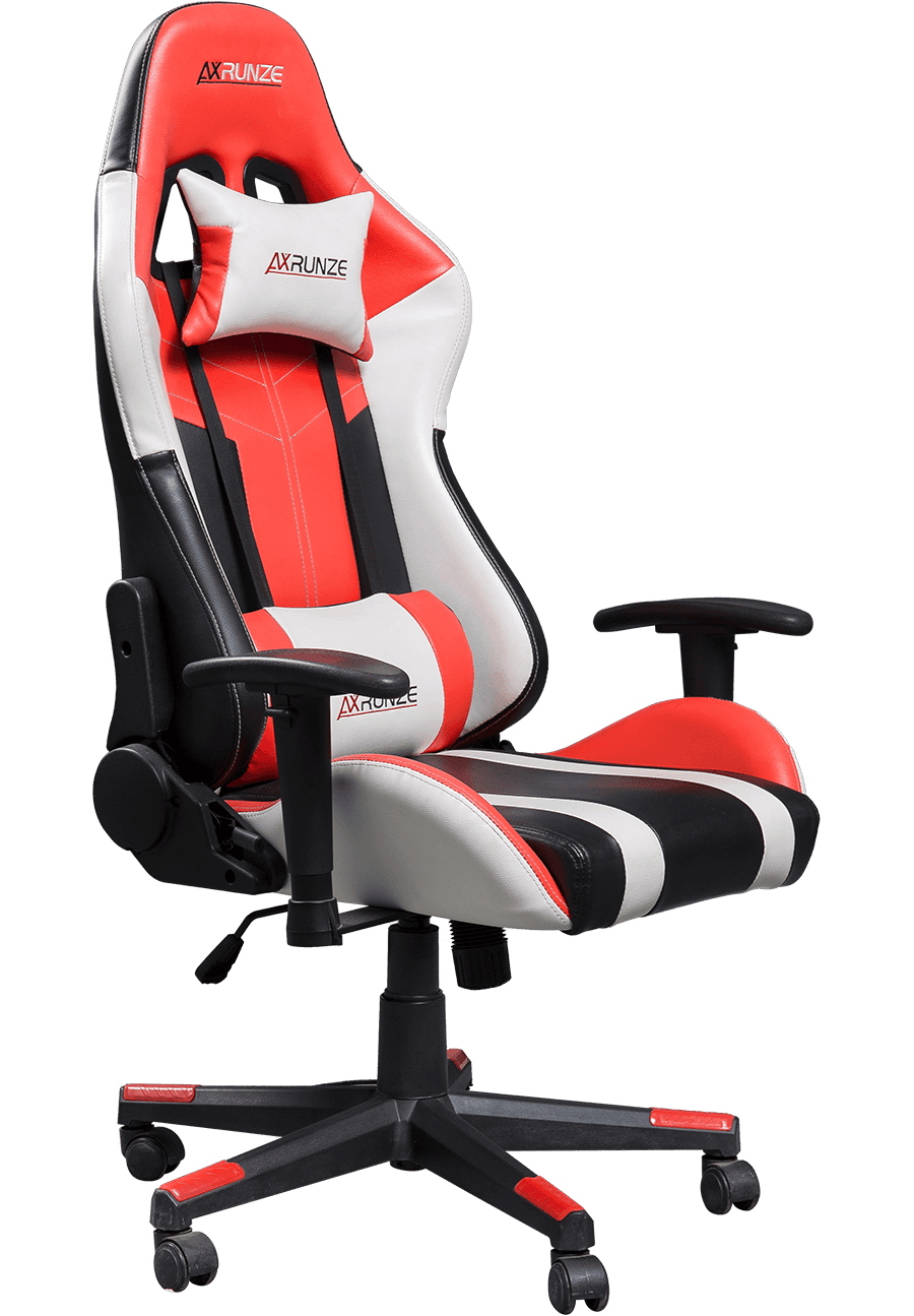 Silla ergonómica para juegos con logotipo personalizado de estilo automovilístico, silla para juegos ajustable con soporte de carga grande, almohada y soporte Lumbar details