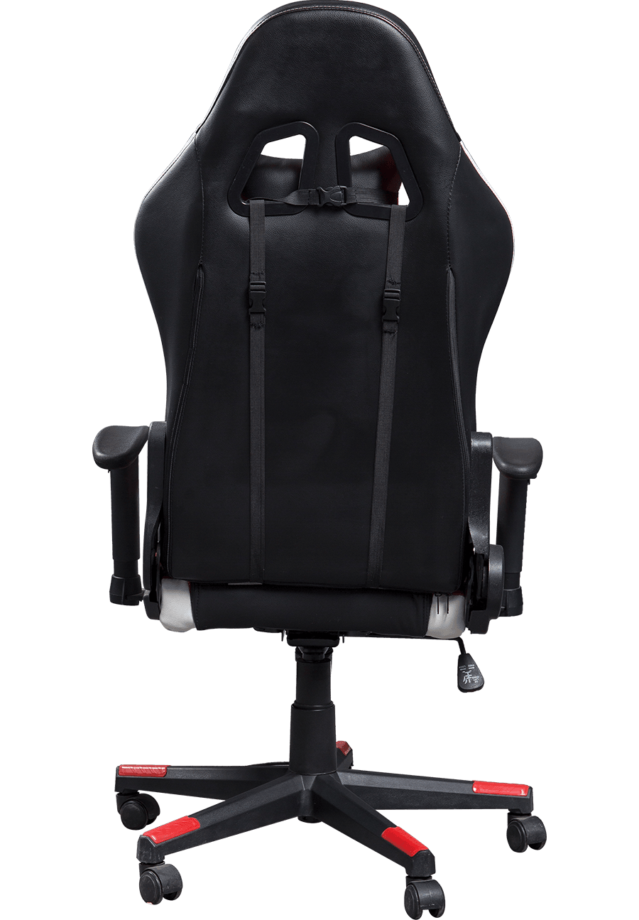 Silla ergonómica para juegos con logotipo personalizado de estilo automovilístico, silla para juegos ajustable con soporte de carga grande, almohada y soporte Lumbar details