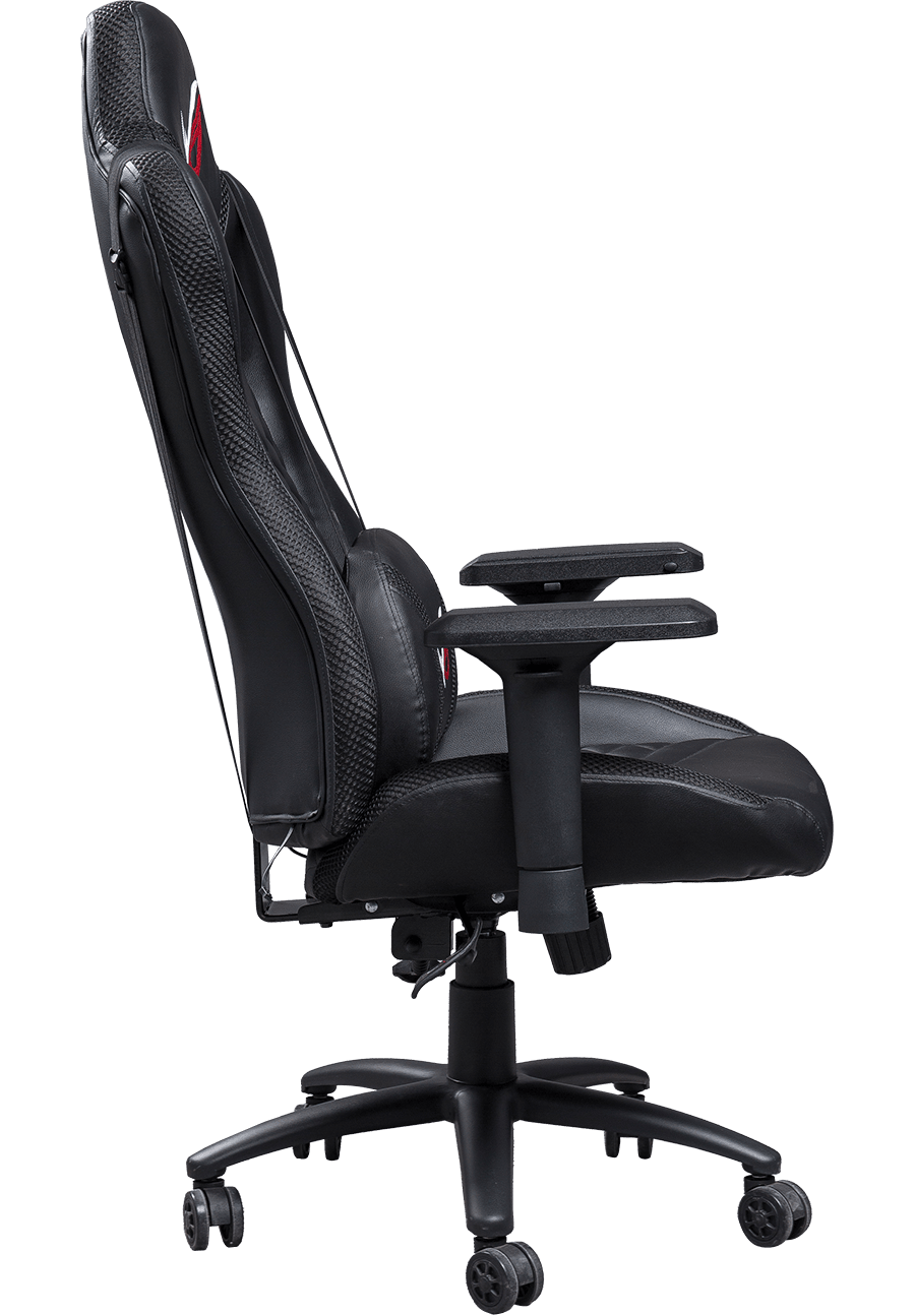 Silla reclinable para juegos con función giratoria 360, silla para jugadores de PC con revestimiento resistente, silla negra completa para juegos de PU details