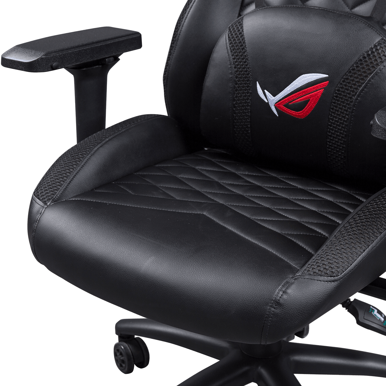 Silla reclinable para juegos con función giratoria 360, silla para jugadores de PC con revestimiento resistente, silla negra completa para juegos de PU details