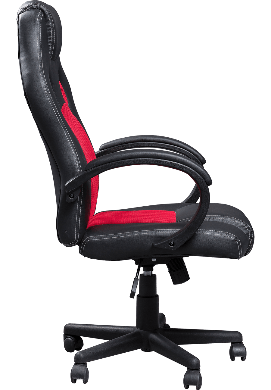 Silla para juegos de PC reclinable de malla de cuero PU giratoria ajustable con Espalda alta para oficina en casa details