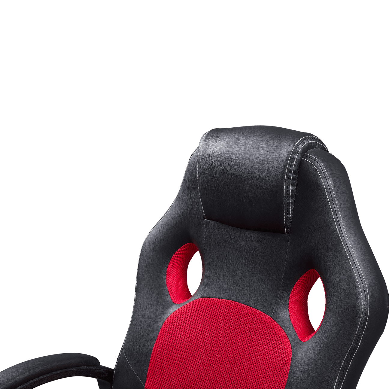 Silla para juegos de PC reclinable de malla de cuero PU giratoria ajustable con Espalda alta para oficina en casa details